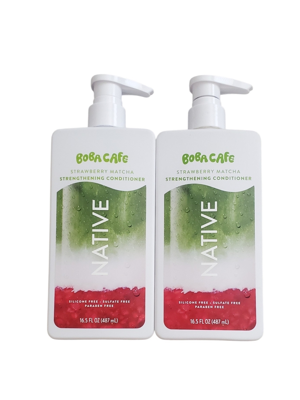 (2) Native Strawberry Matcha Strengthening Conditioner 16.5 oz